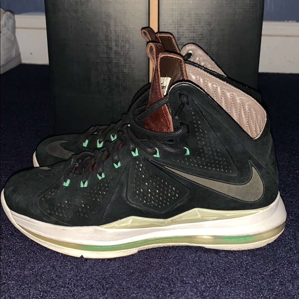 Mens Nike Lebron 10 X EXT Black Suede Mints